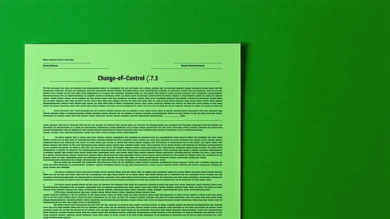 The change-of-control clause: a practitioner's guide for M&A review